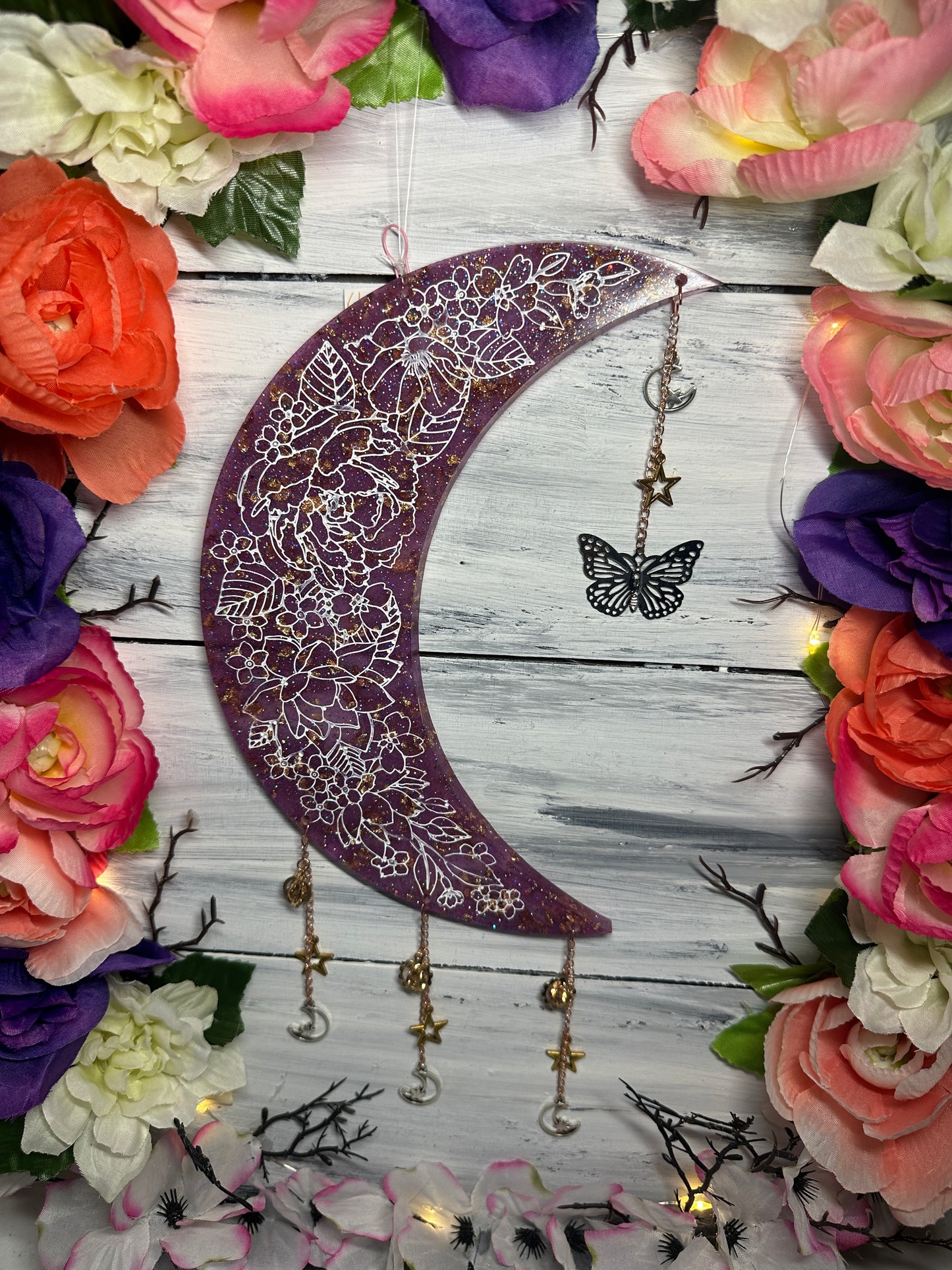 Moon hanging