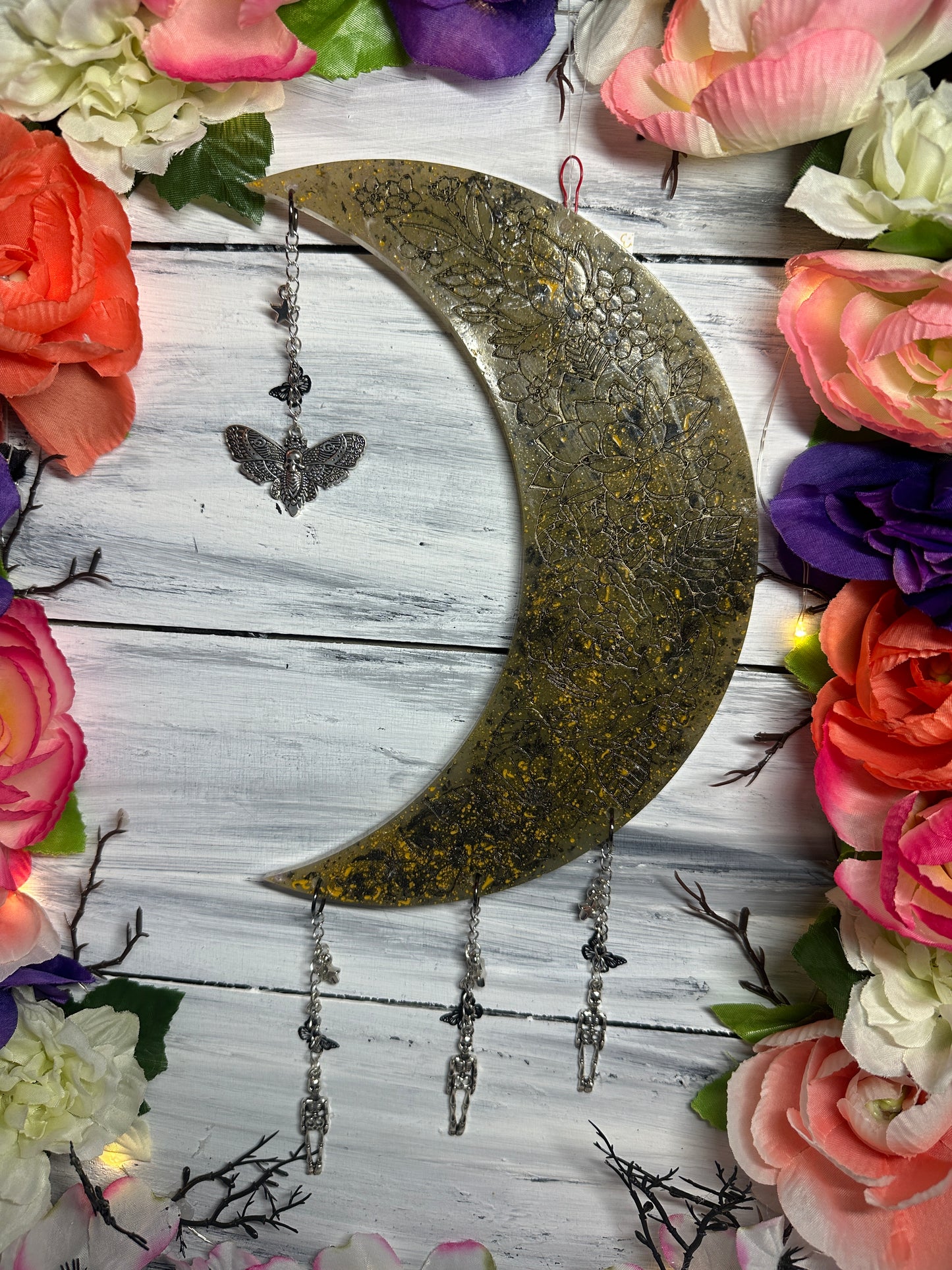 Moon hanging