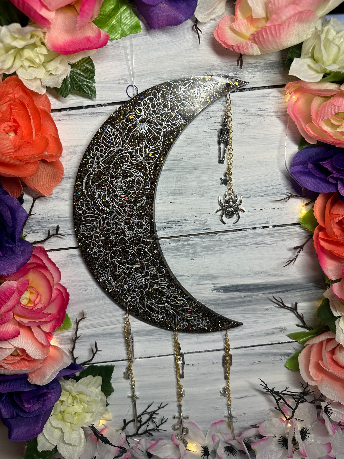 Moon hanging