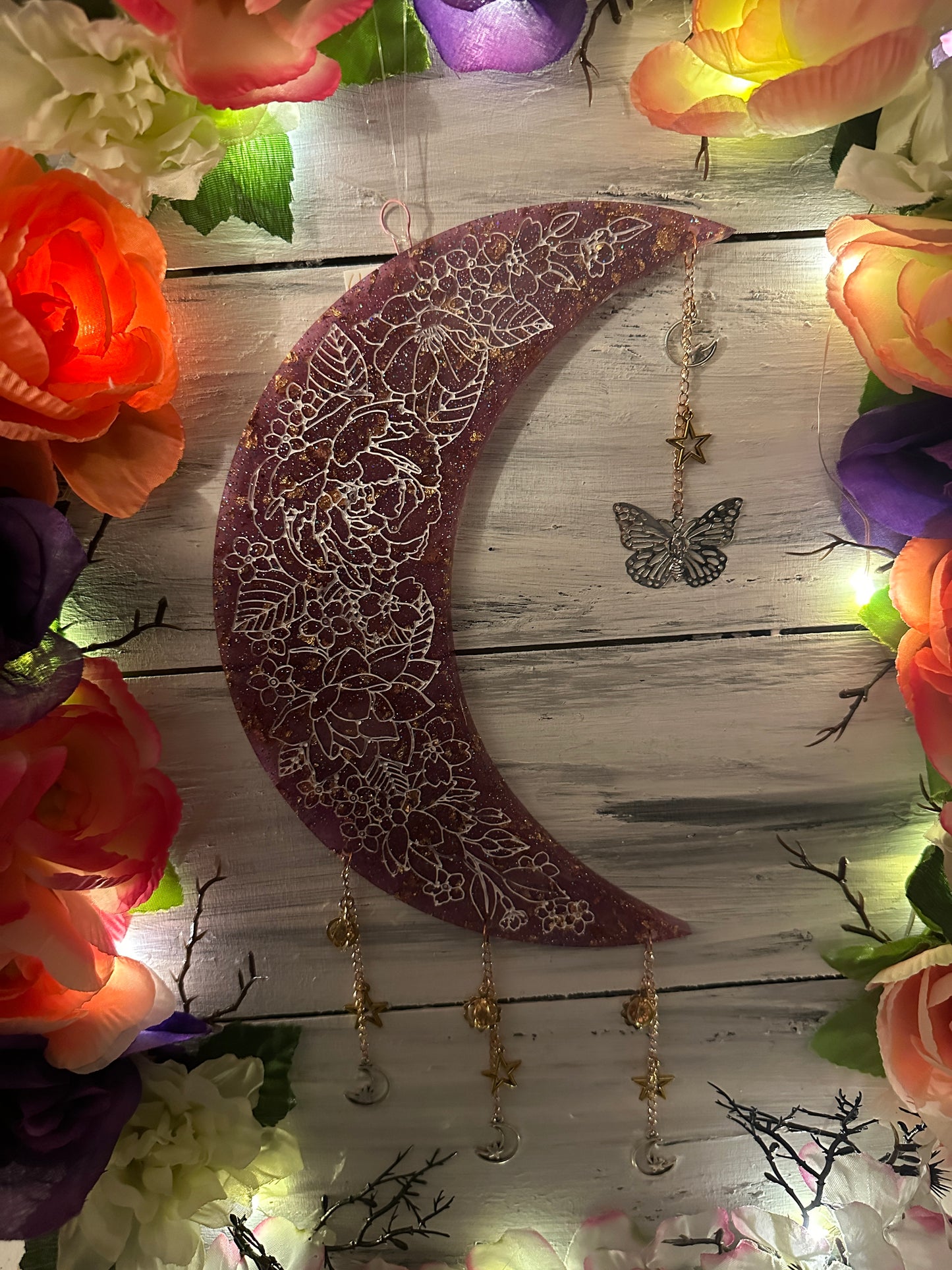 Moon hanging