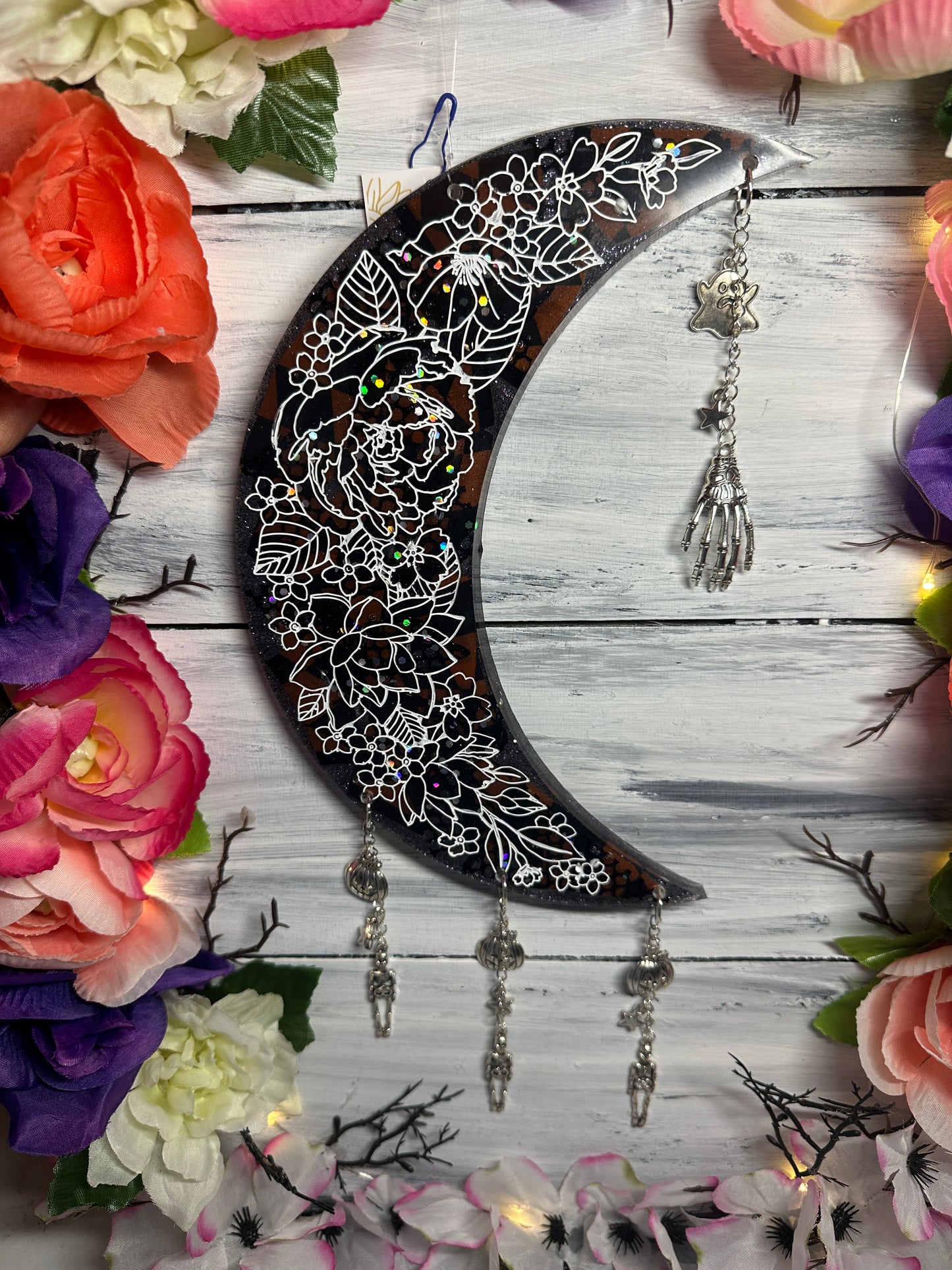 Moon hanging