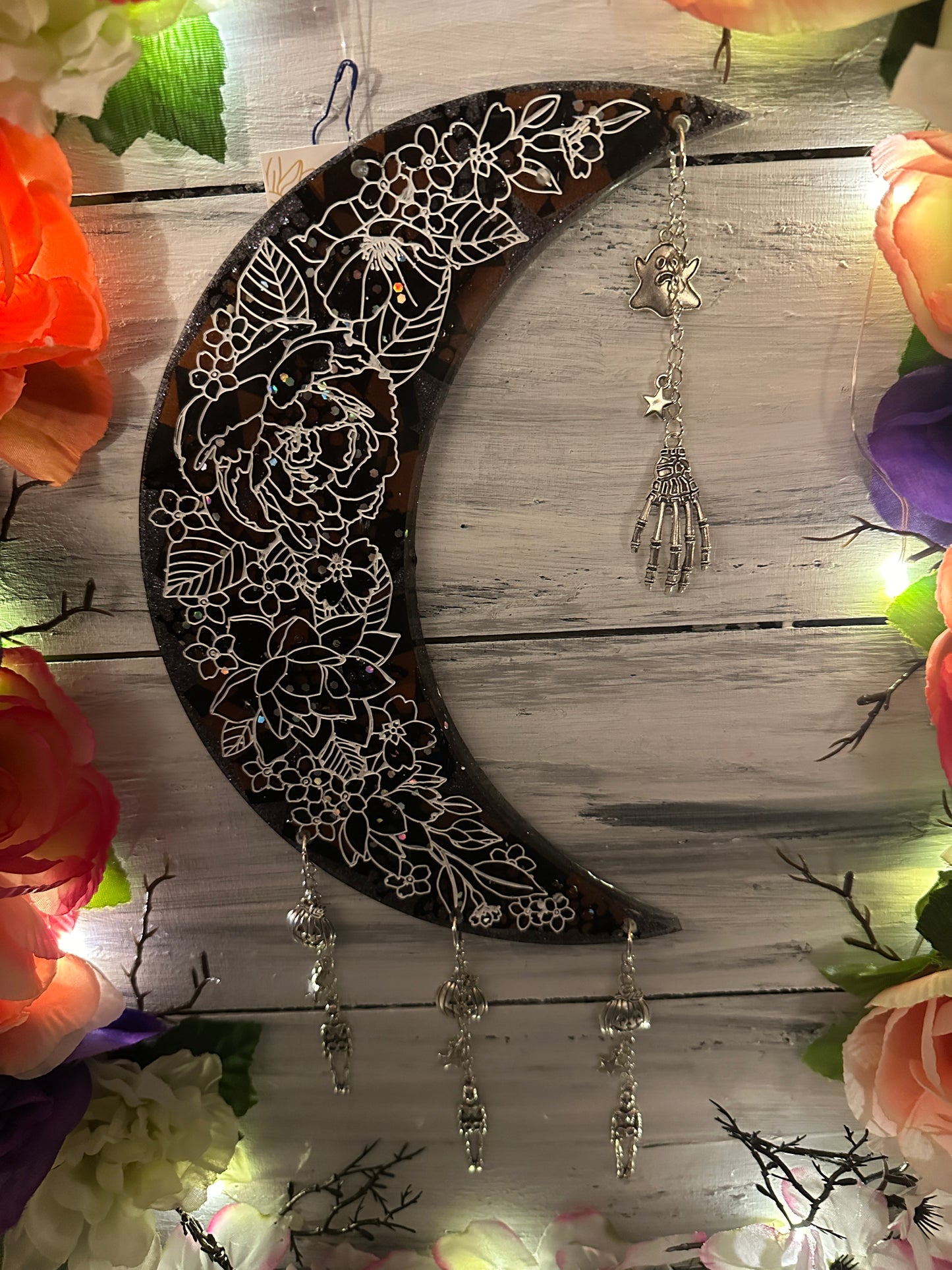 Moon hanging