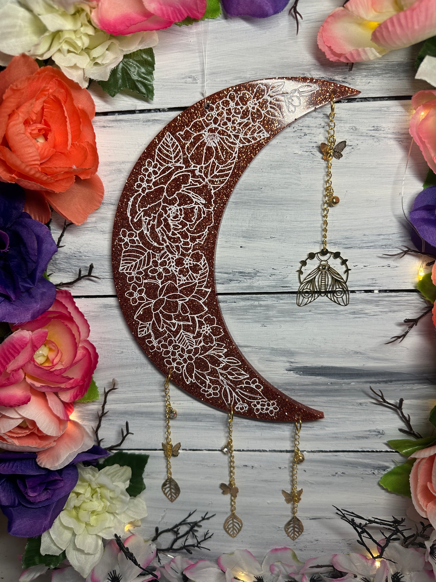 Moon hanging