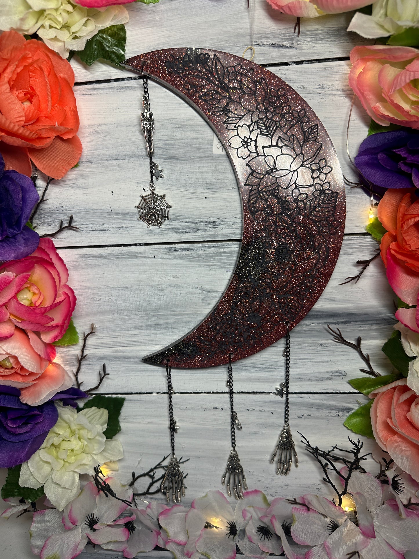Moon hanging