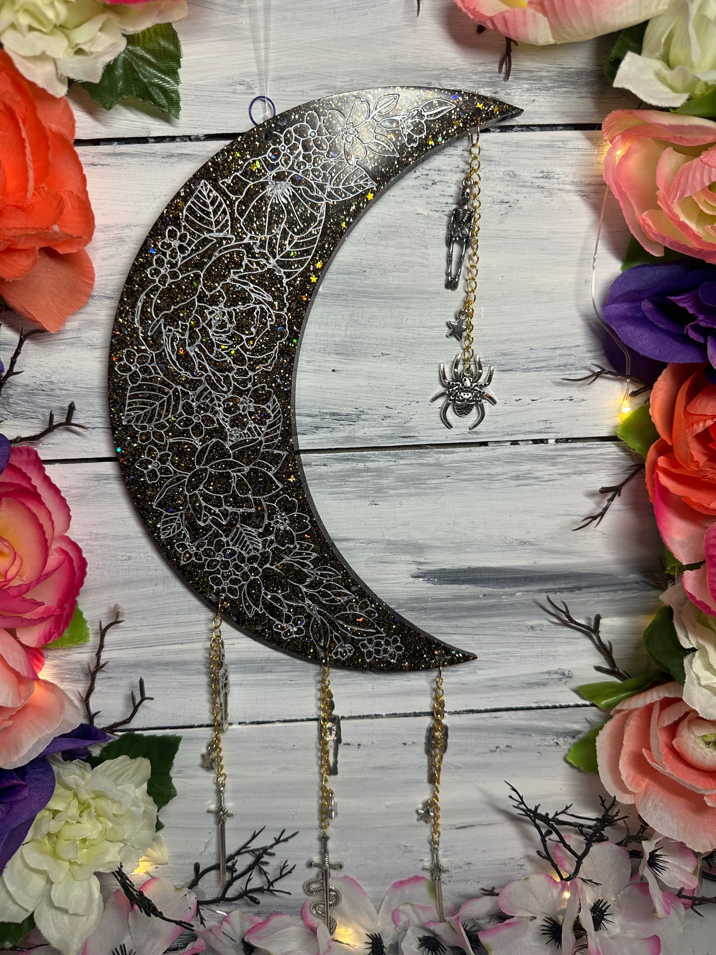 Moon hanging
