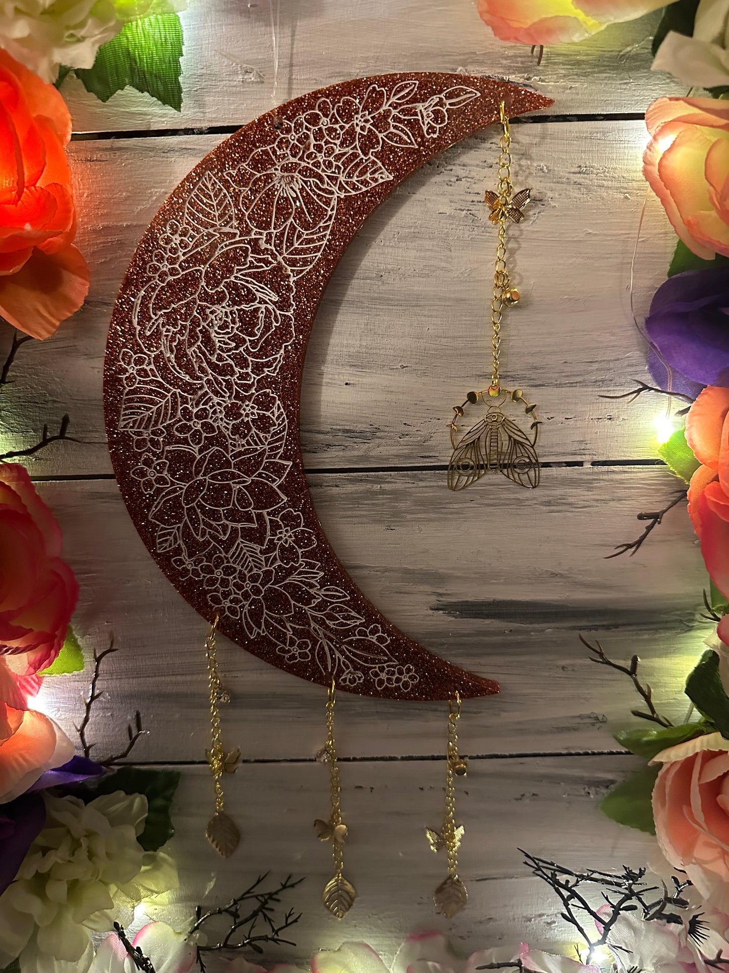Moon hanging