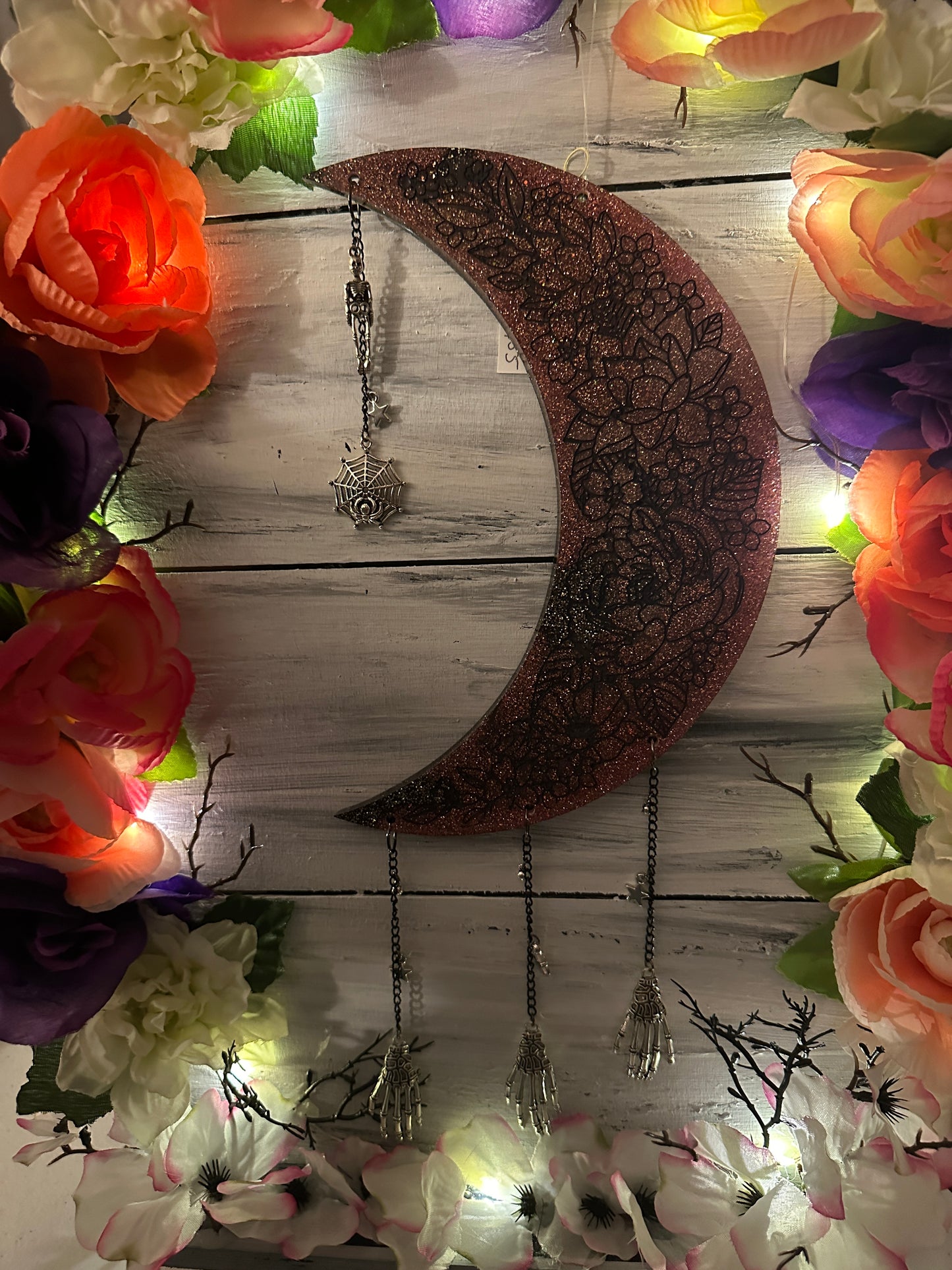 Moon hanging