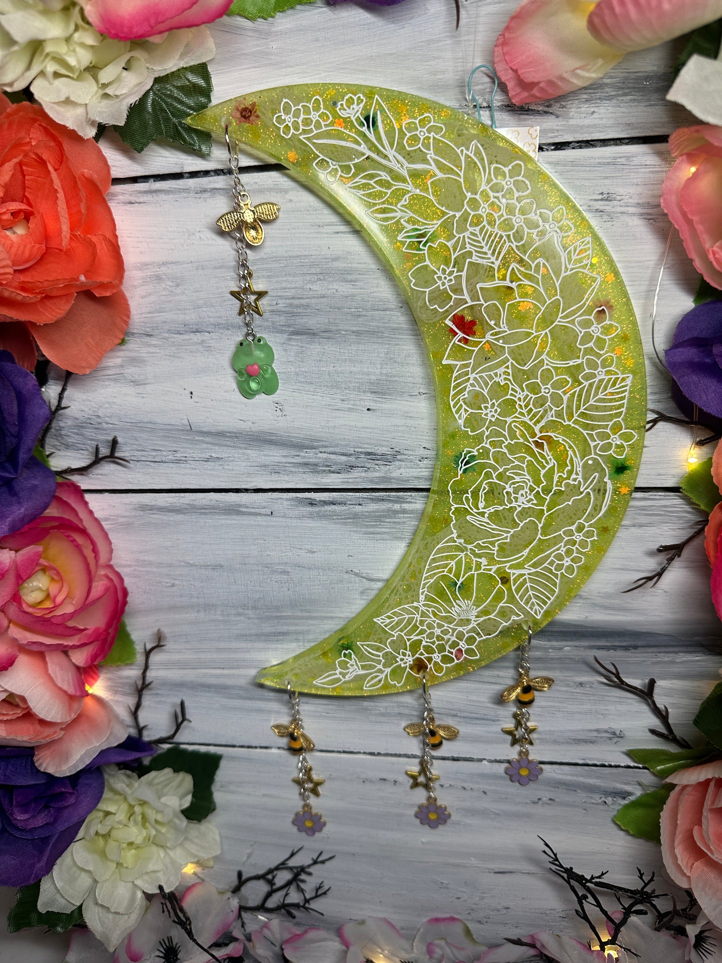 Moon hanging